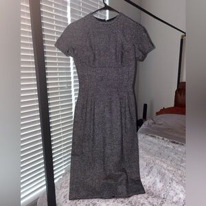 Vintage Mam’Selle By Betty Carol Dress!! Chic Charcoal Midi Dress.